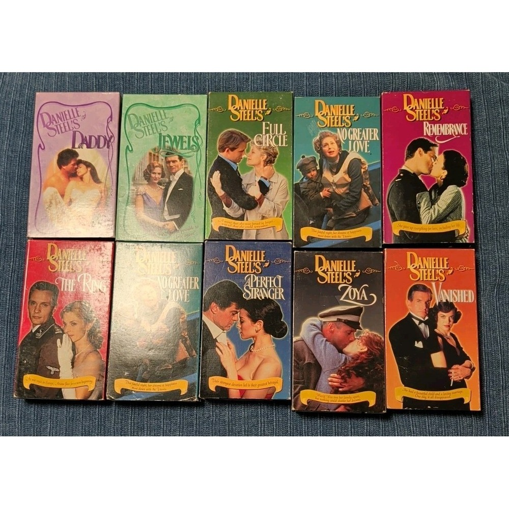 Danielle Steel VHS Movie Lot Of 10 Collection Romance Movies